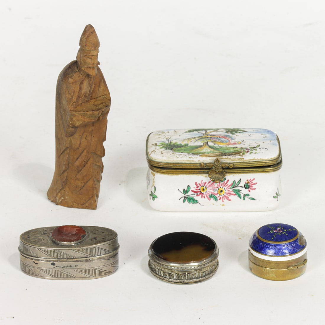 Four European snuff or pill boxes (1 of 1)