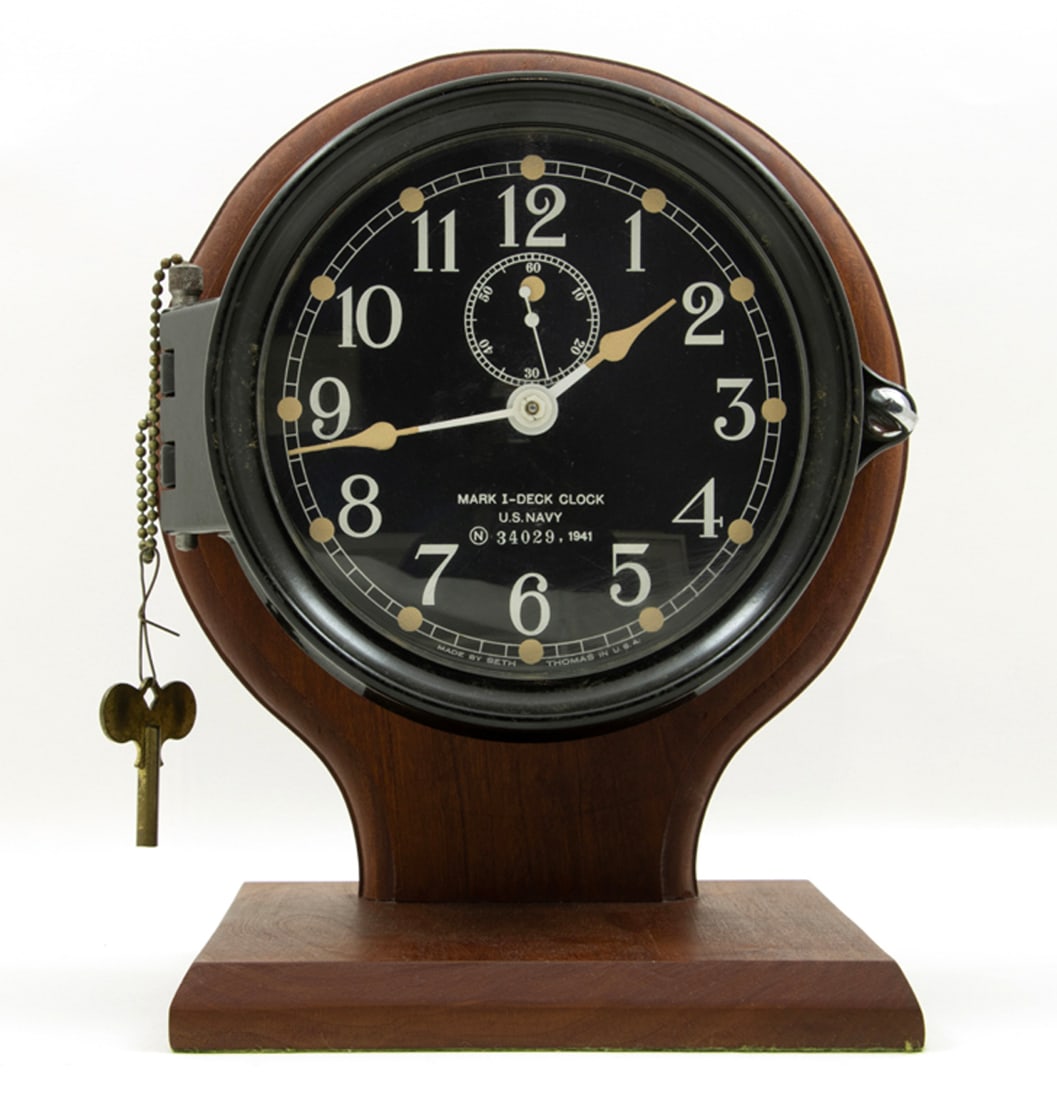 A Seth Thomas U.S. Navy Mark 1 deck clock (1 of 1)