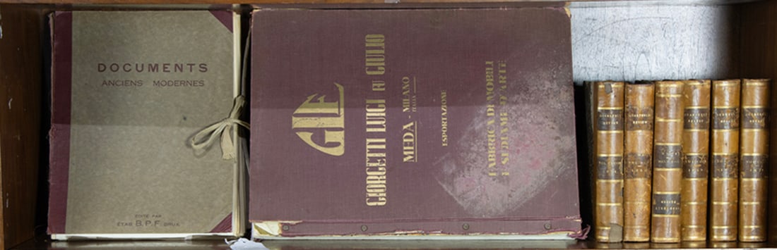 A group of seven furniture and literary volumes (1 of 1)