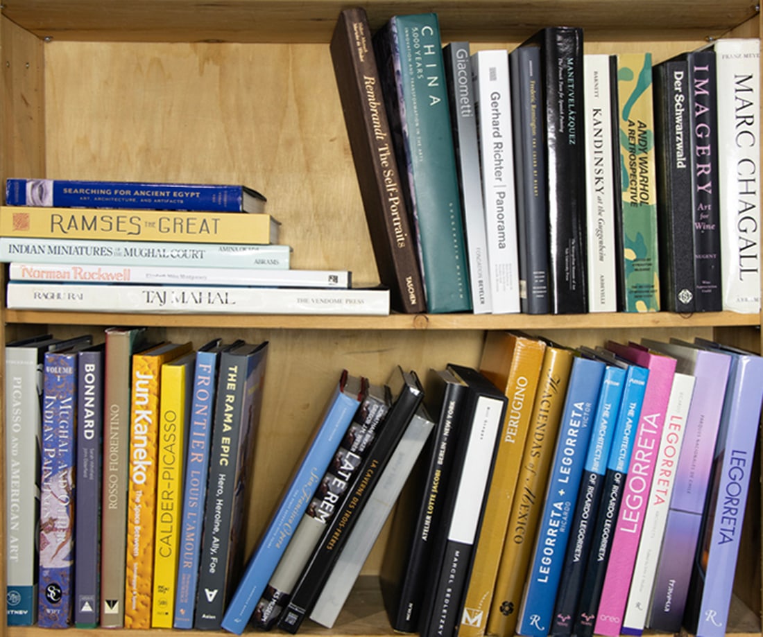 A collection art and architecture books, including Warhol, Richter, Chagall, etc (1 of 1)