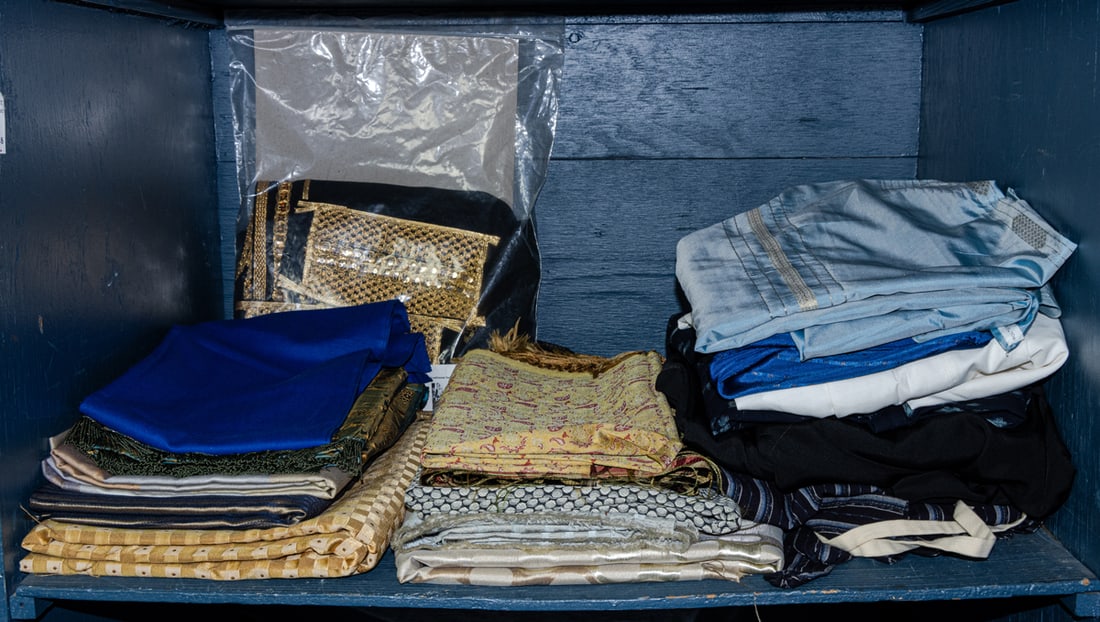 A collection of various fabrics and clothing items (1 of 1)