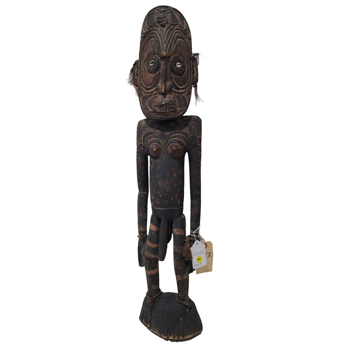 An Oceanic polychrome carved male figure (1 of 1)
