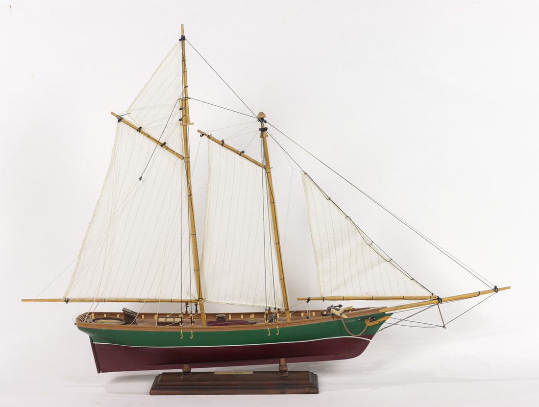Two three-mast sailboat models - 5