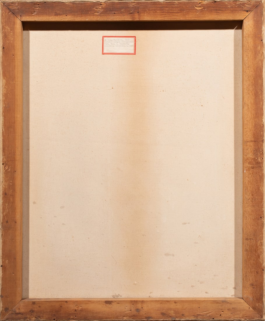 Works on paper, Captain and Mrs. Thomas E. Trueworthy: (lot of 2) Anonymous (19th century), "Captain Thomas E. Trueworthy" and "Mrs. Emeline Trueworthy," crayons, museum inventory nos: 50908 and 50909, sheet (unframed, for each): 26"h x 21.25"w. Note: