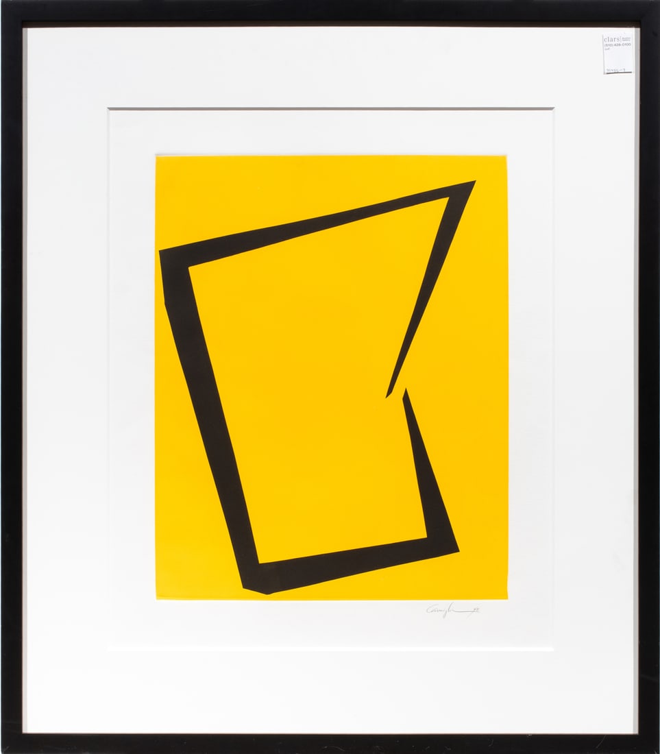 Print, Jerry Carniglia: Jerry Carniglia (American, 1946-2015), "Untitled (#225/014s)," 2008, monoprint, pencil signed and dated lower right, artists label affixed verso, overall (with frame): 33.5"h x 29.5"w: Provenance: