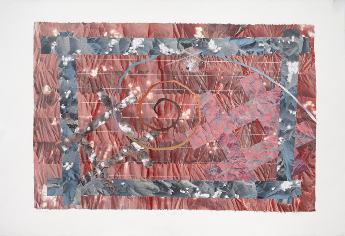 Print, Aleah Koury: Aleah Koury (American, b.1959), "Space Matters #2," color lithograph, pencil signed lower right, edition EV 16/30, sheet (unframed): 30.5"h x 44"w