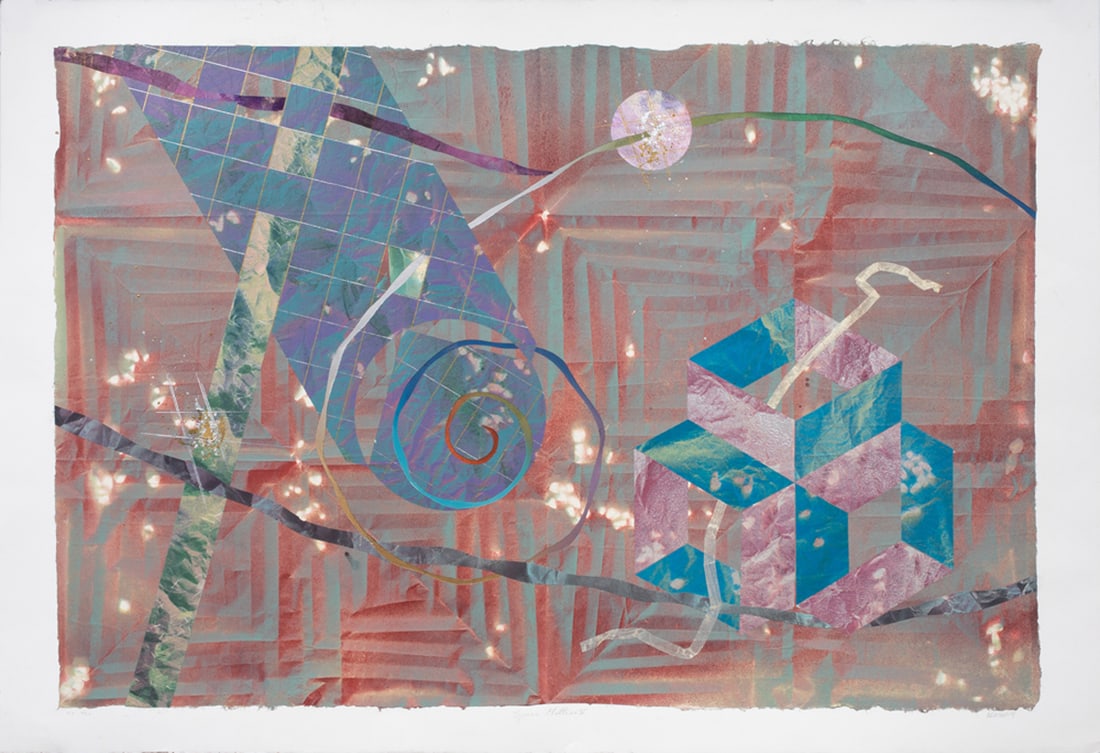 Print, Aleah Koury: Aleah Koury (American, b.1959), "Space Matters #5," color lithograph, pencil signed lower right, edition EV 3/30, sheet (unframed): 30.5"h x 44"w