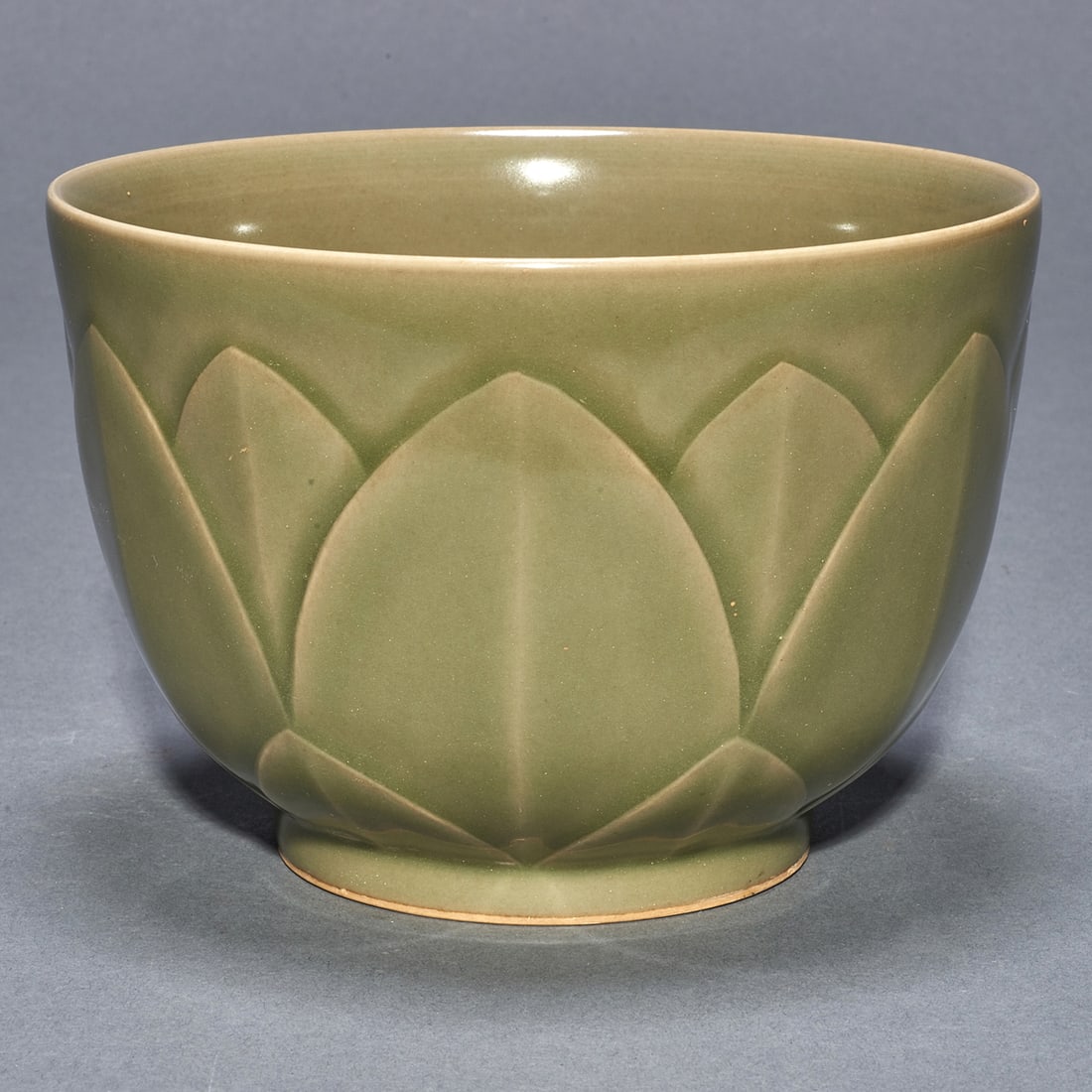 Chinese Longquan type celadon glazed 'lotus' bowl (1 of 1)