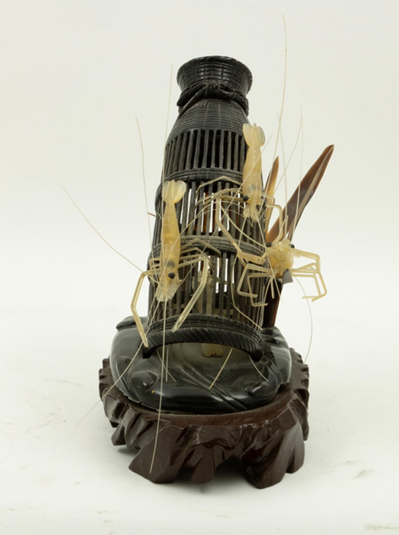A Chinese water buffalo horn carving (1 of 2)