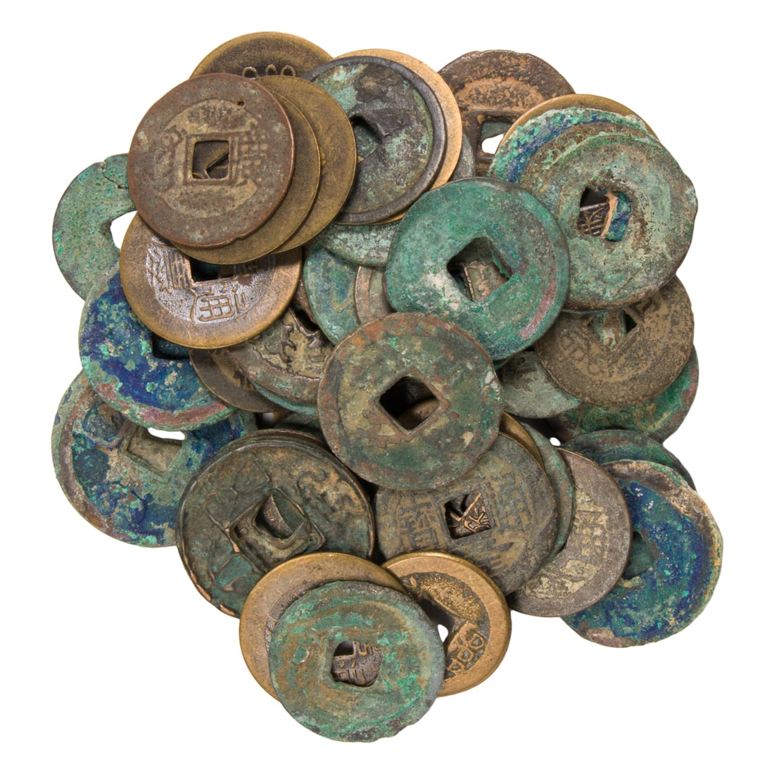 A group of Chinese bronze coins (1 of 1)