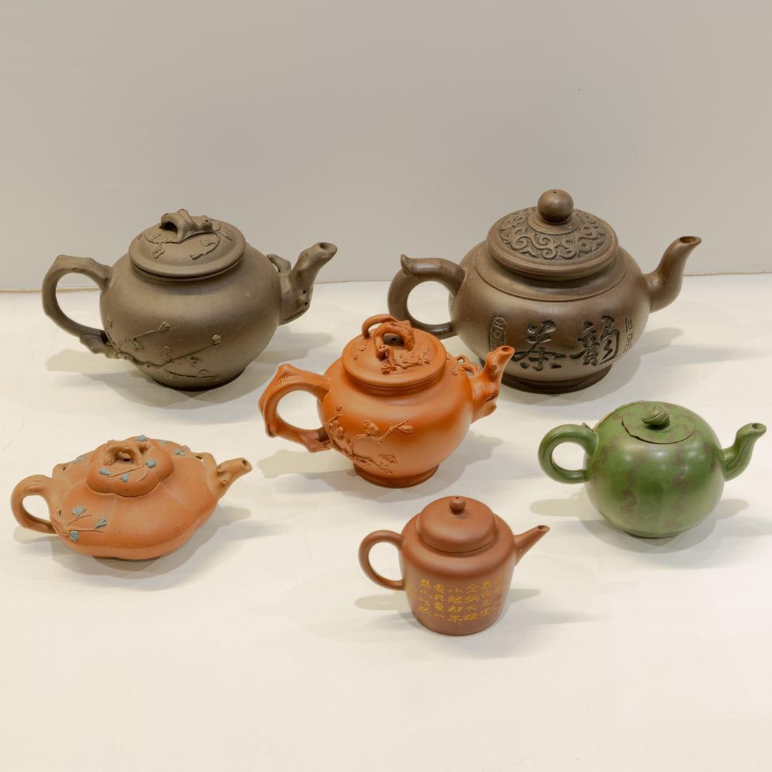 (lot of 6) Chinese yixing tea pots (1 of 1)
