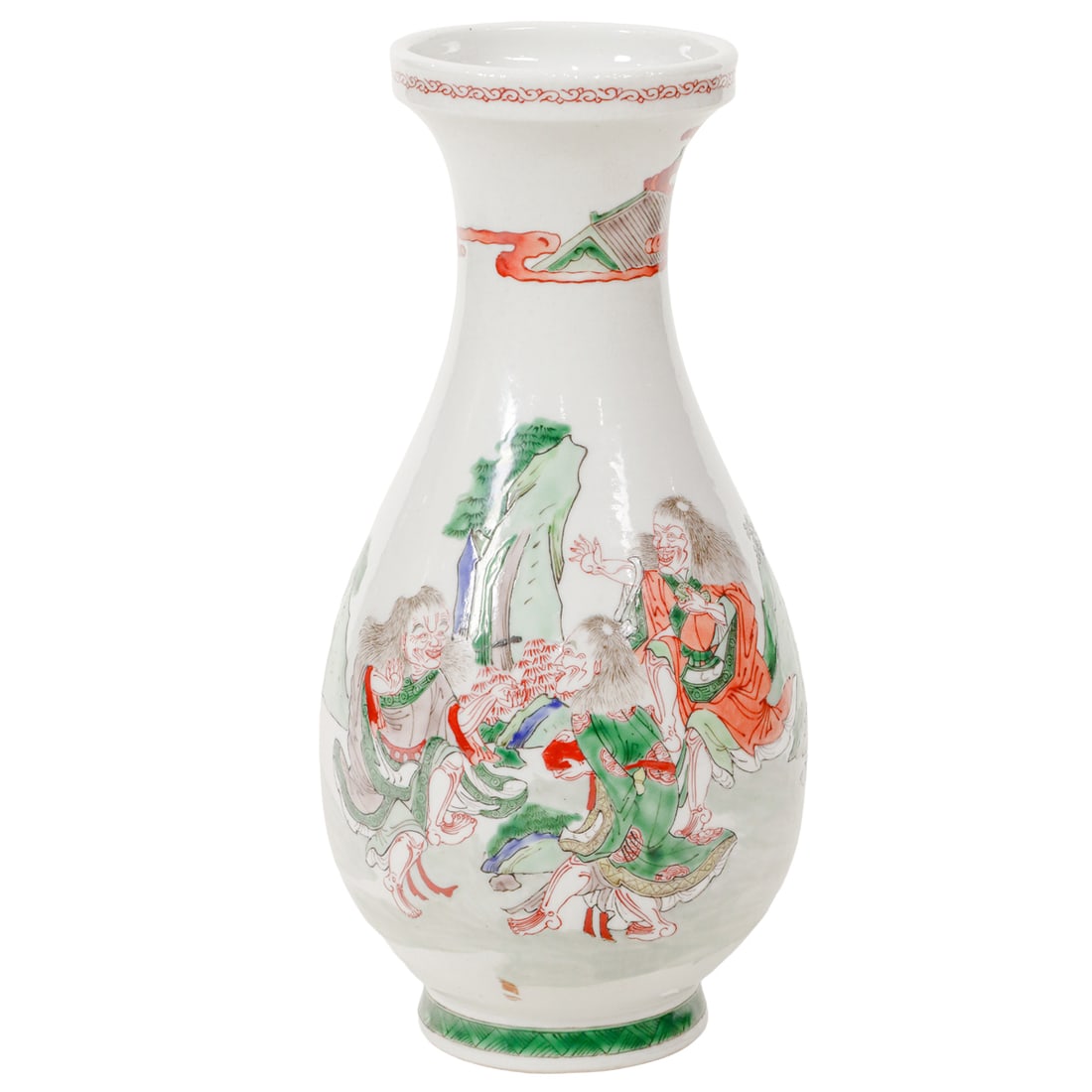 A Chinese famille verte vase (1 of 3)