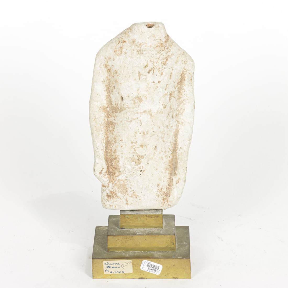 An Indian stone torso: An Indian stone torso. Gupta period, 8.25" high excluding the base.