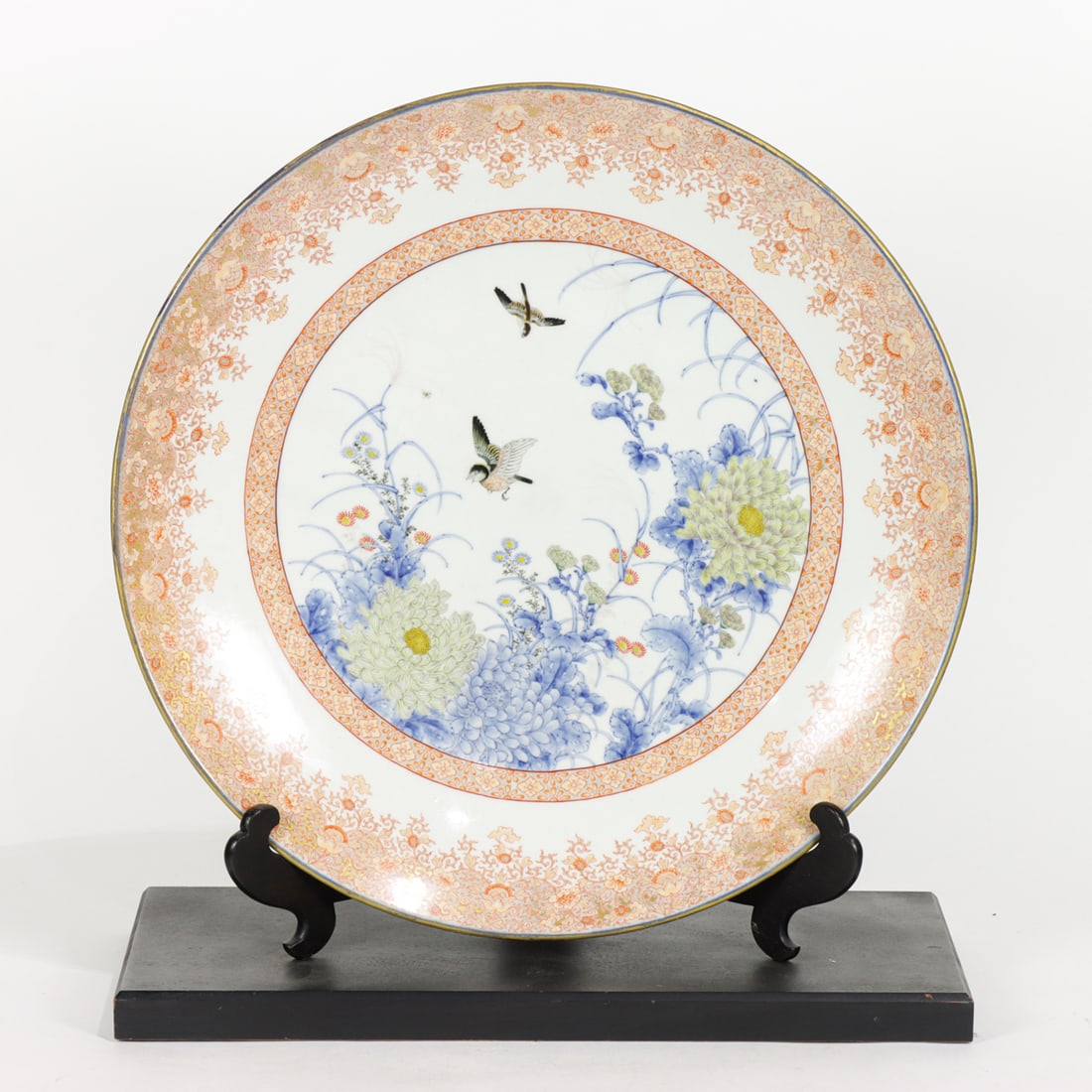 A Fukugawa charger: A Fukugawa charger. Early 20th century, 18.25" wide.