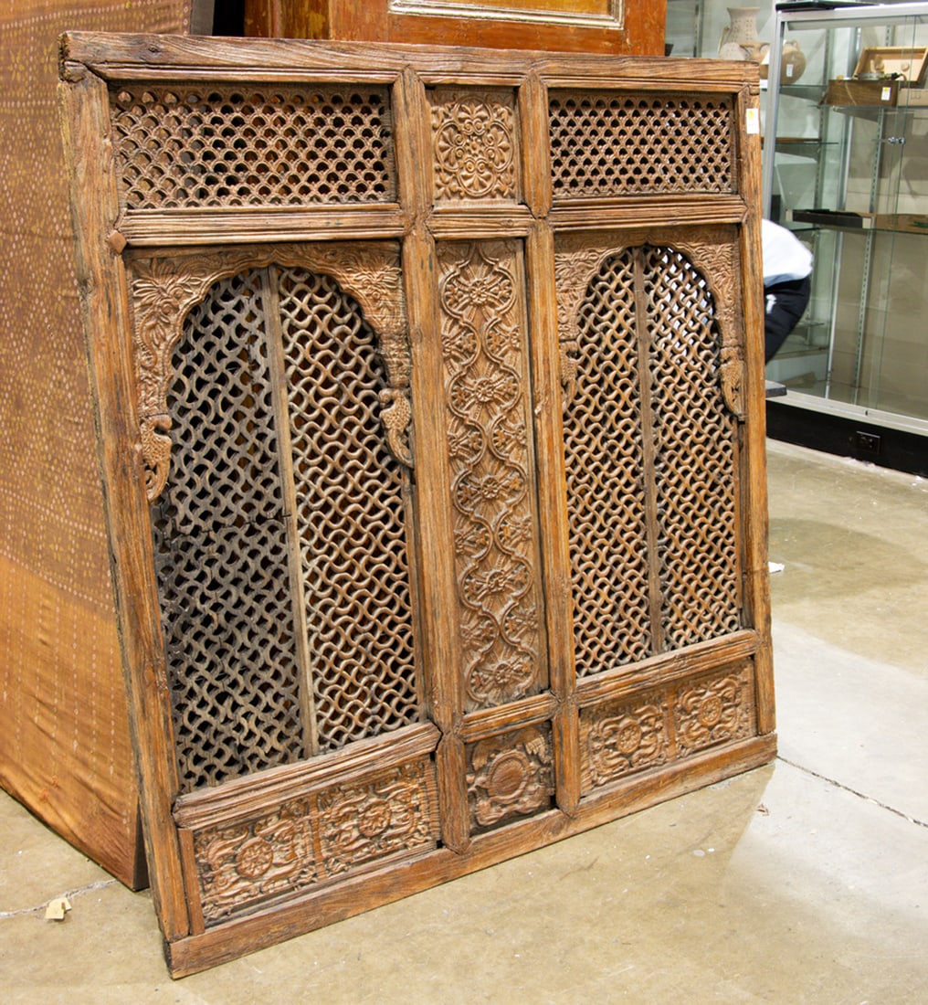 An Indian pierced wood window (1 of 1)
