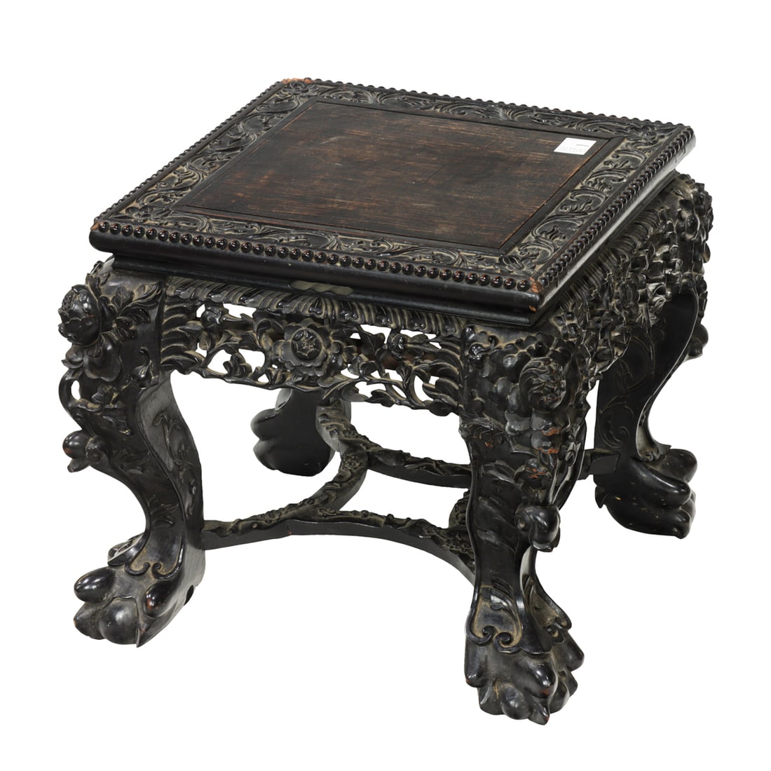 A Chinese rosewood square side table (1 of 4)