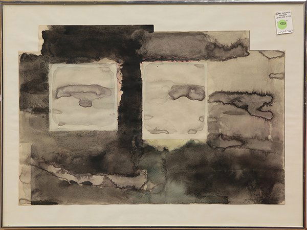 Work on paper, Manuel Neri: Manuel Neri (American, b. 1930), "Chan Chan VI (from Emborados series)" 1971, water-based pigments on paper, signed and dated verso, paper: 14.25" x 21", overall (with frame): 18.25''h x 24.25''w. Pro
