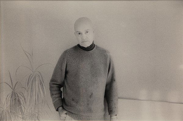 Photograph of Artist Gene Davis, Robert S. Epstein: Robert S. Epstein (American, Contemporary), ''Gene Davis Portrait,'' 1978, infrared negative selenium toned print, signed, titled and dated verso, artist title label affixed verso, sight: 8.25''h x 12