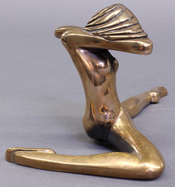 Bronze Sculpture, Tom Bennett/ Bennett Brothers,: Tom Bennett/ Bennett Brothers (American, 20th century), "Splendor Study," 1982, bronze sculpture, signed, from an edition of 500, overall: 4.75"h x 8.75"w x 5"d. Note: Accompanied by original certific