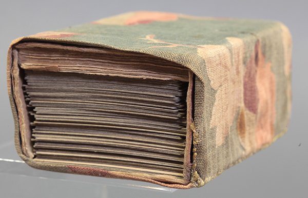 Grand Etteilla tarot cards: Grand Etteilla tarot cards, B.P. Grimaud, Paris, circa 1890, 78/78, color lithography, double-ended French titles with reversed card meaning, Arabic numerals, includes Grimaud instruction pamphlet, 4.