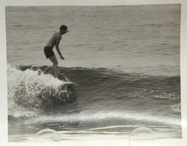 LeRoy Grannis photographs: (Lot of 25) LeRoy Grannis (Californian, 1917-2011), ''Surfing - Manhattan Pier (California),'' 1960, unframed photographs, each stamped ''July 11, 1960'' verso, print (each): 4''h x 5''w. Provenance: 