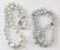 Cultured pearl necklace double strand bracelet silver