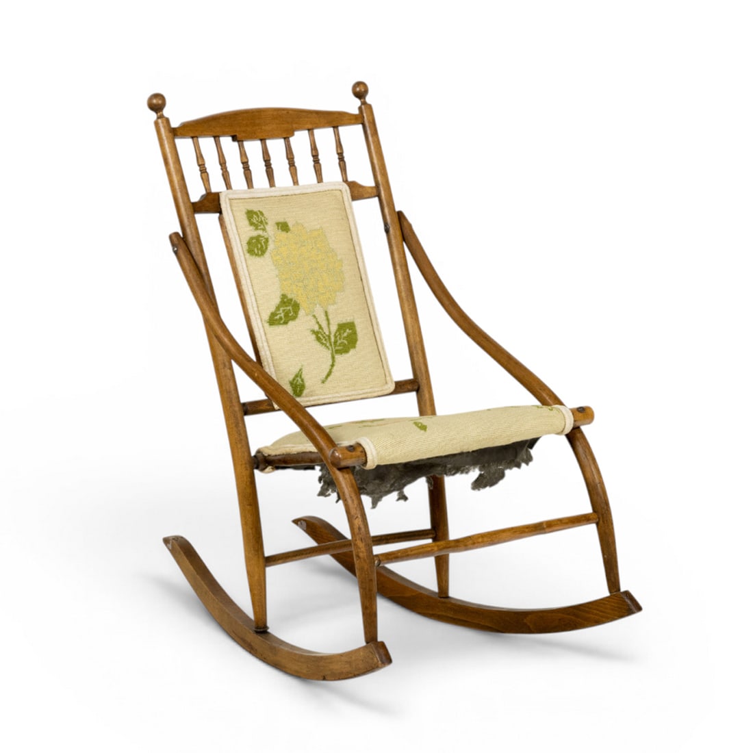 A needlepoint rocking chair (1 of 4)