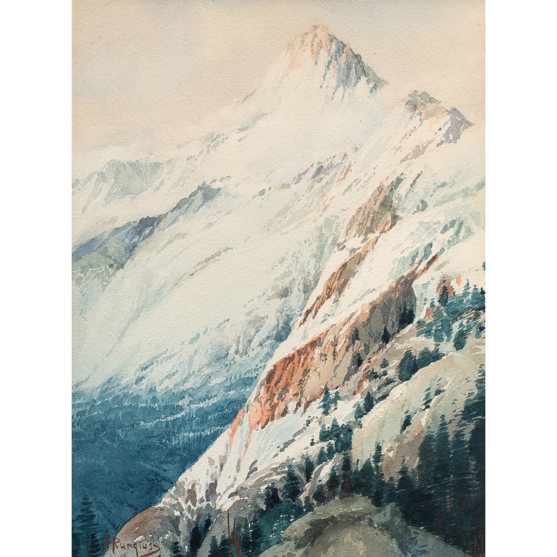 Watercolor, Carl Rungius (1 of 4)