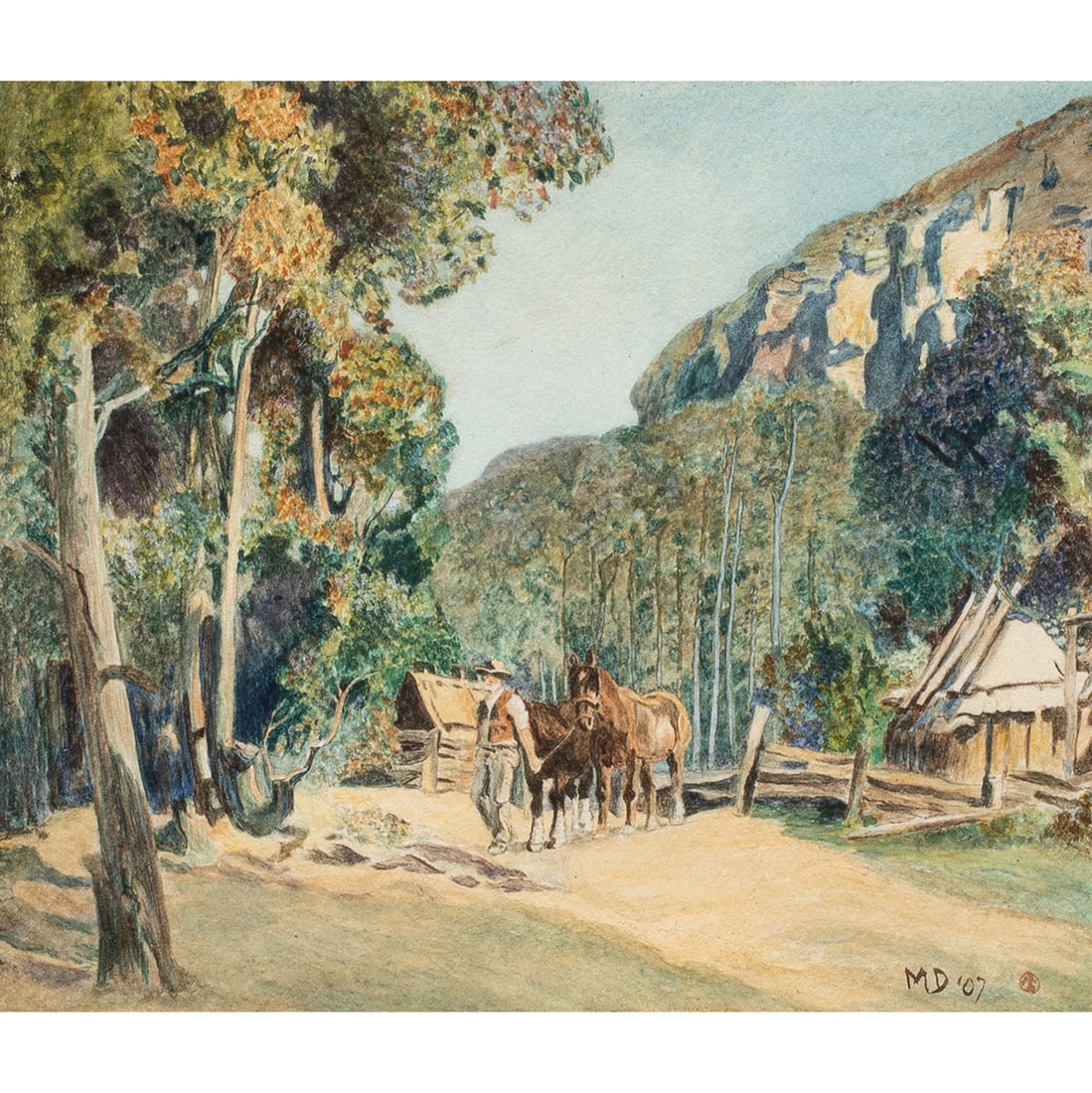 Watercolor, Maynard Dixon (1 of 4)