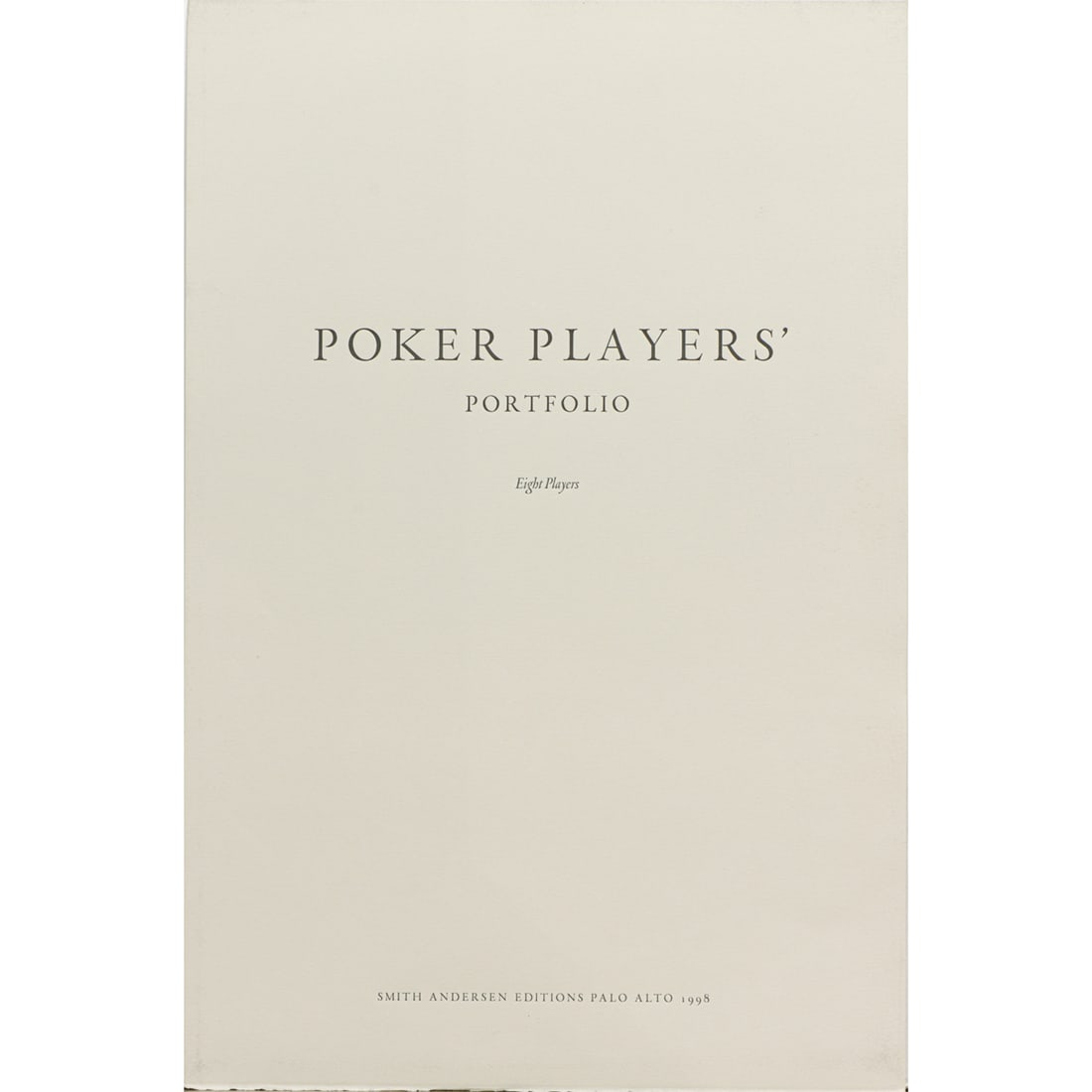 Print Portfolio, Clayton Bailey, Mel Ramos, Kenjilo Nanao, et al.: (lot of 8) Clayton Bailey, Mel Ramos, Kenjilo Nanao, et al. (American, 20th/21st century), "Poker Players" Portfolio, 1998, various print mediums, each pencil signed, portfolio and each print edition
