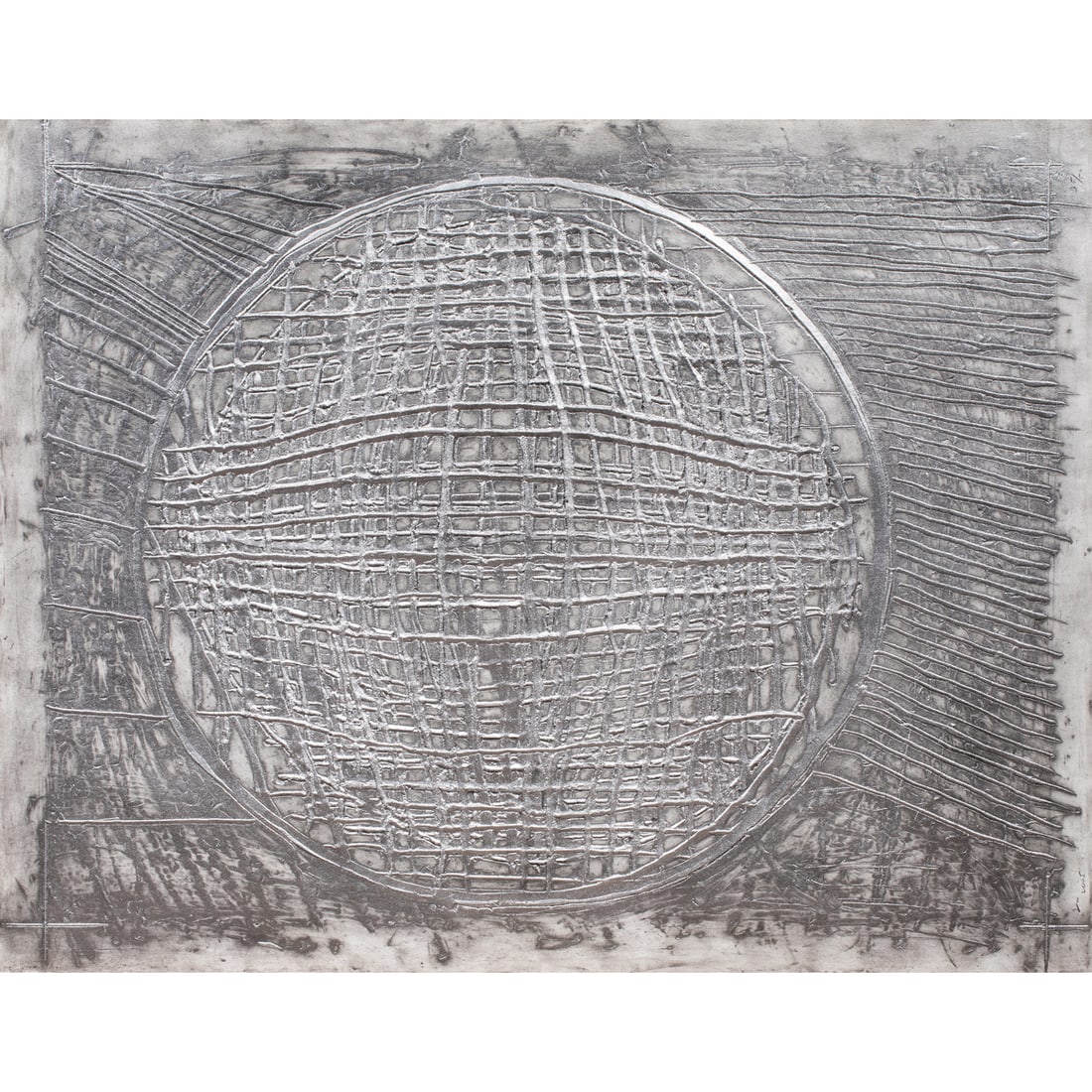 Multiple, Terry Winters: Terry Winters (American, b. 1949), Untitled, 2005, embossed print with metallic component, initialed and dated lower left, edition 35/50, sheet: 35"h x 28"w, overall (with frame): 39.5"h x 32"w