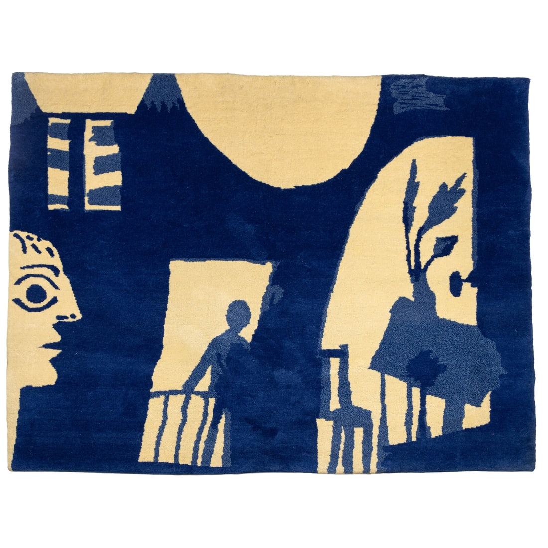 Tapestry, After Pablo Picasso: After Pablo Picasso (1881-1973), "Jacqueline," 1960-1965, hand-knotted wool tapestry, signed verso in weaving, overall: 72.5"h x 89"w. Provenance: Charles E. Slatkin Galleries, New York, NY, 1965;
