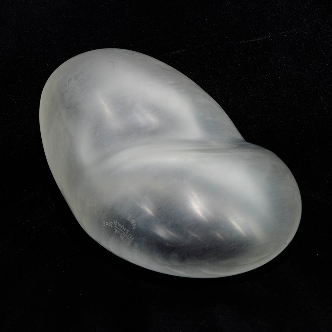 Sculpture, Ritsue Mishima: Ritsue Mishima (Japanese, b. 1962), Untitled, 2005, glass sculpture, signed, numbered and dated on the side, no. 7, overall: 3.75"h x 9"w x 5.5"d