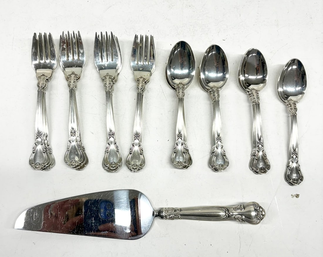 A Partial Gorham Chantilly Pattern Sterling Flatware Service - 2
