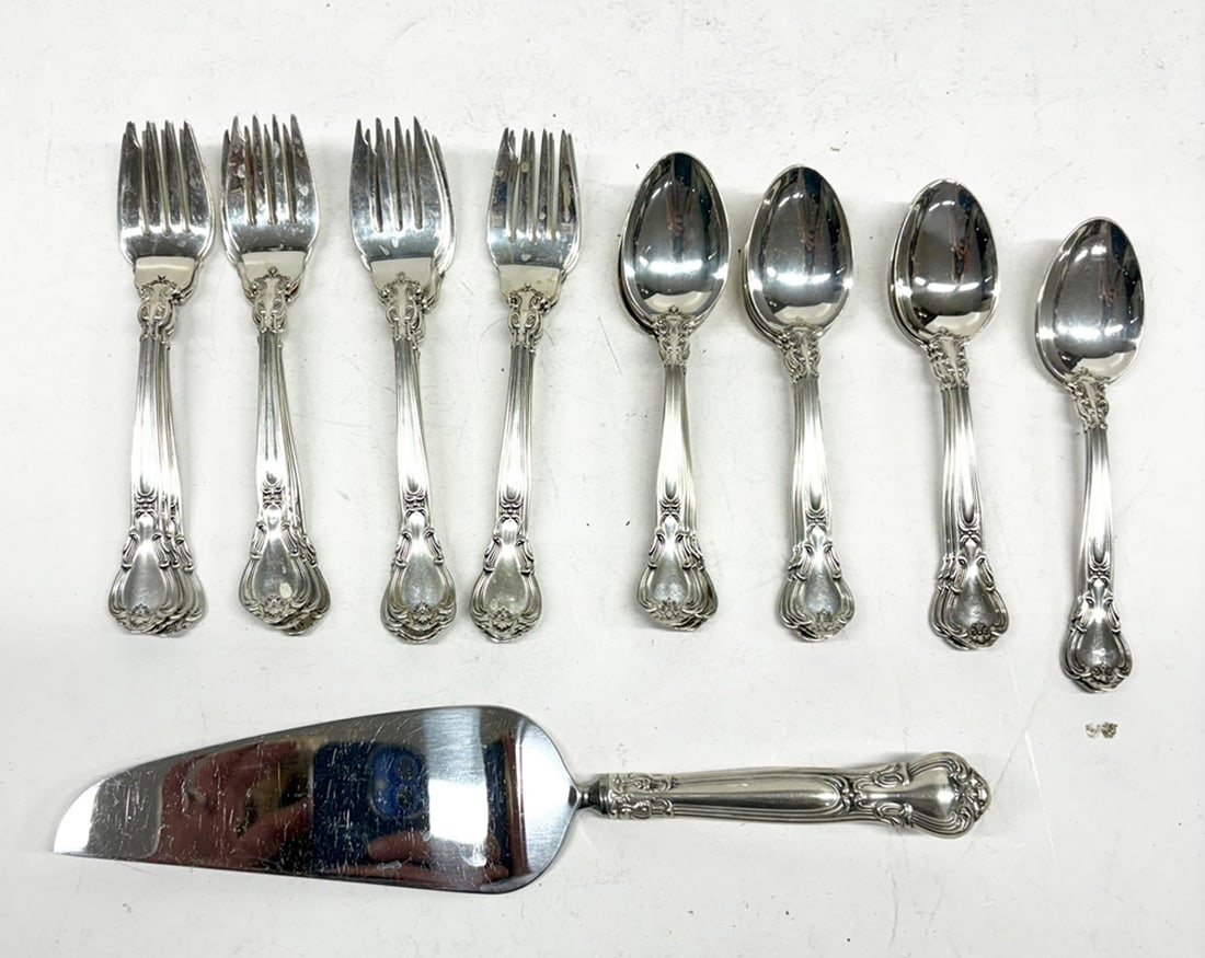 A Partial Gorham Chantilly Pattern Sterling Flatware Service - 5