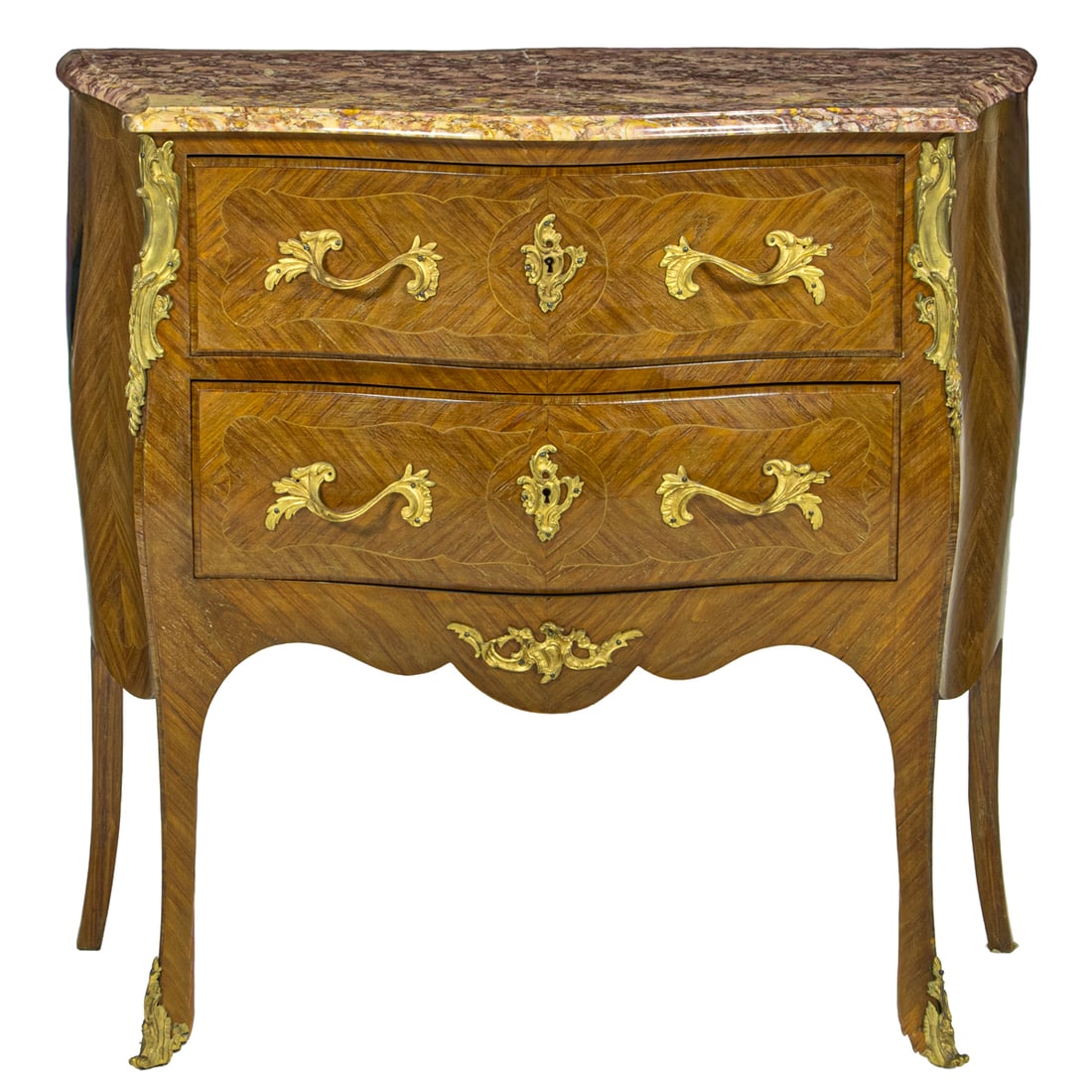 A Louis XV style two drawer commode (1 of 5)