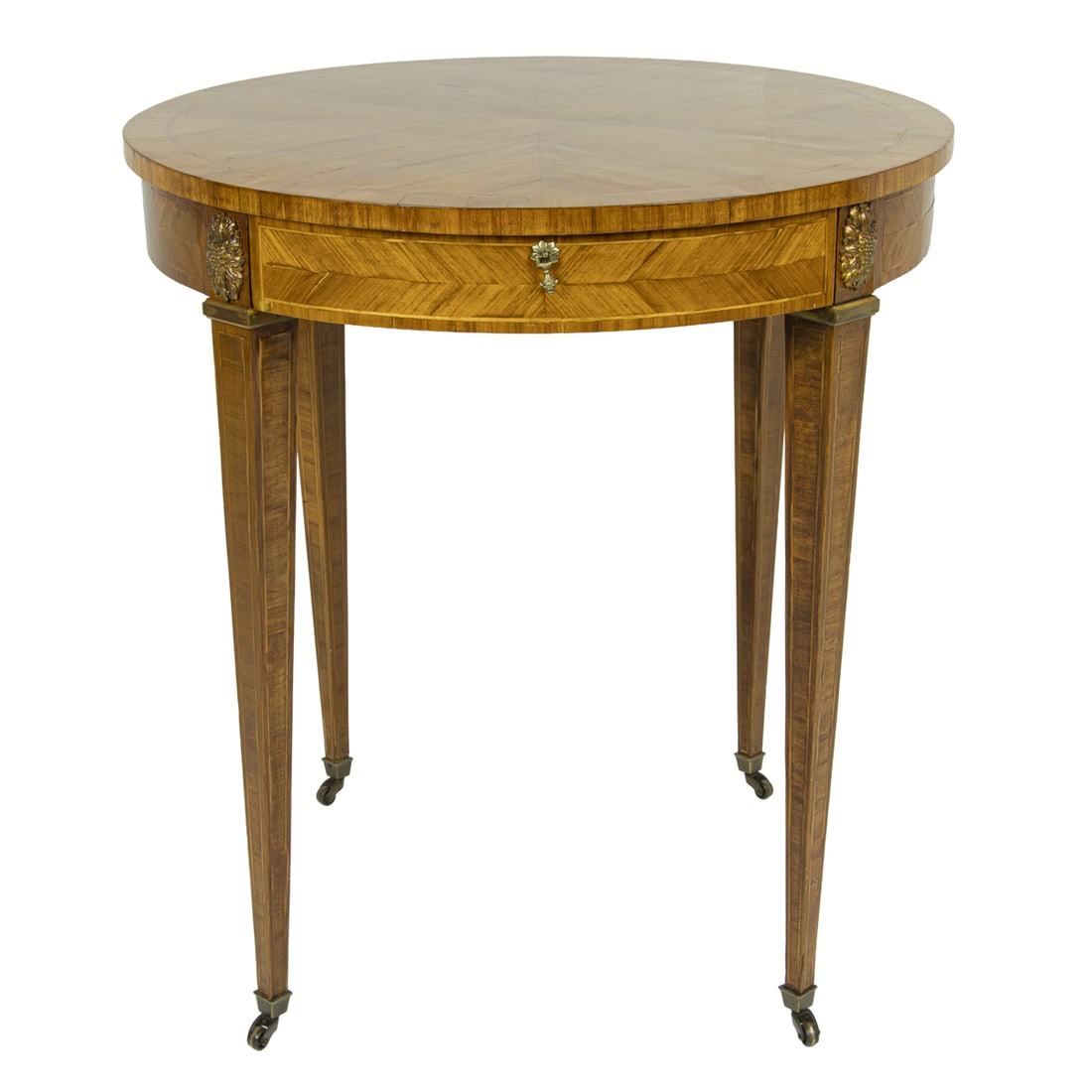 A Neoclassical style gilt bronze mounted side table (1 of 3)