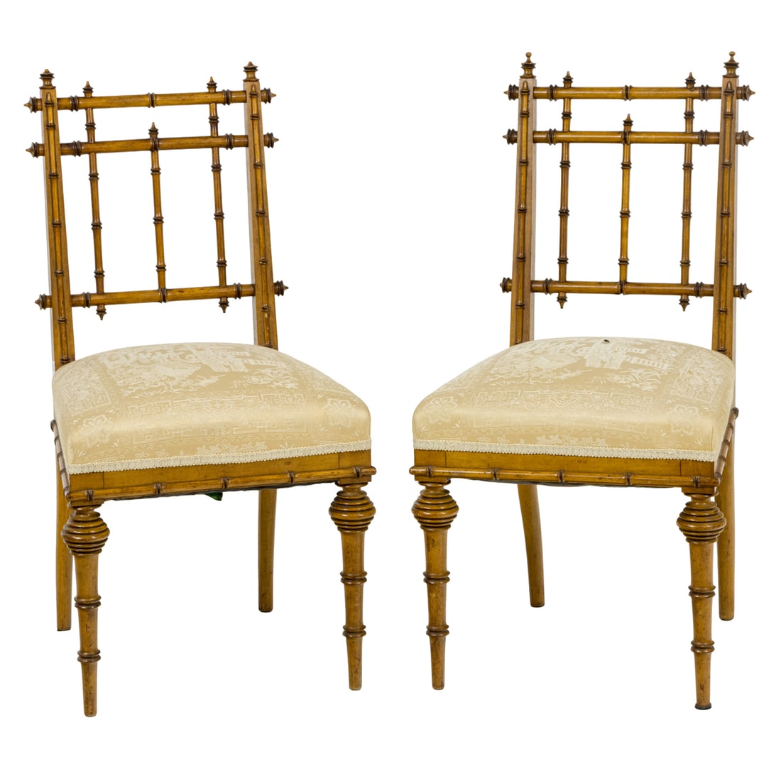 A pair of American Victorian side chairs circa 1890 (1 of 4)