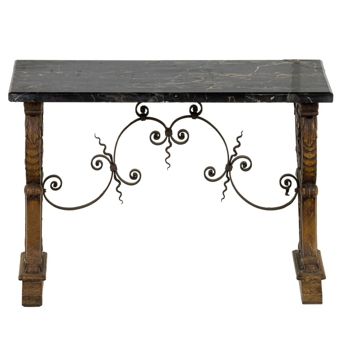 A Renaissance style marble top side table first quarter 20th century (1 of 4)
