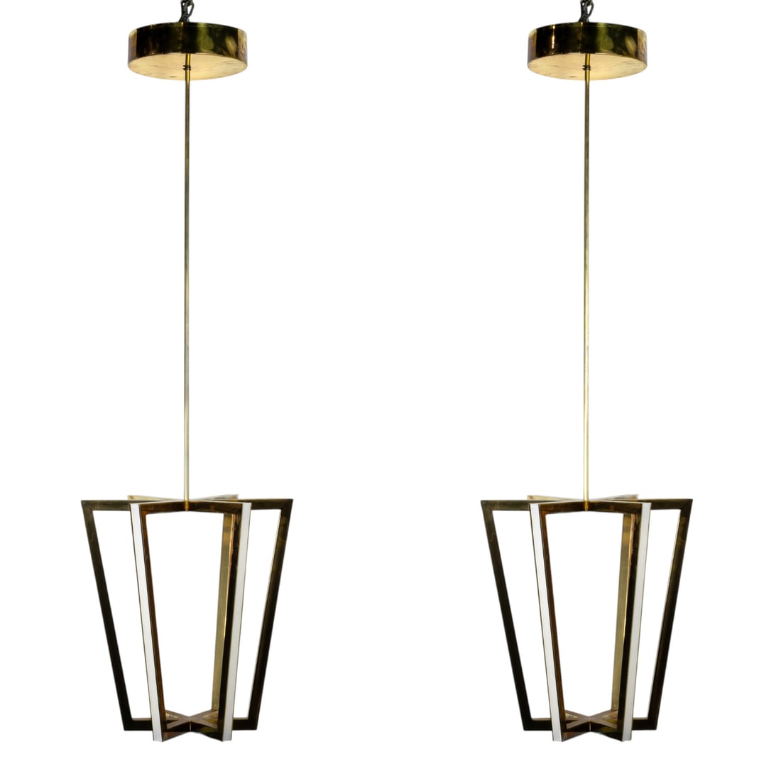 A pair of Christopher Boots brass Asterix light fixtures (1 of 6)