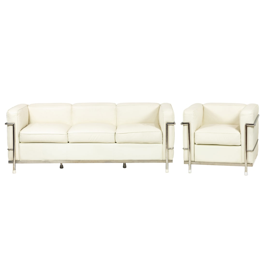 A Le Corbusier (1887-1965) style Petite Modele sofa with armchair (1 of 5)