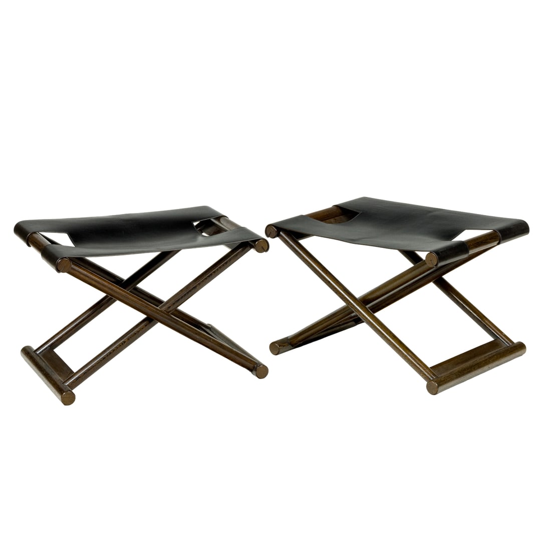 A pair of Christian Liaigre (1943-2020) Bazane stools (1 of 3)