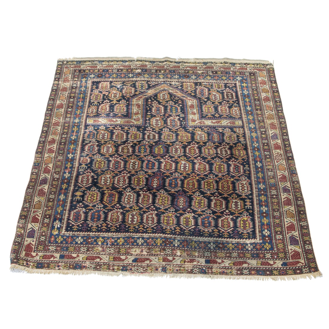 A Caucasian carpet: A Caucasian carpet, 4'5" x 4'
