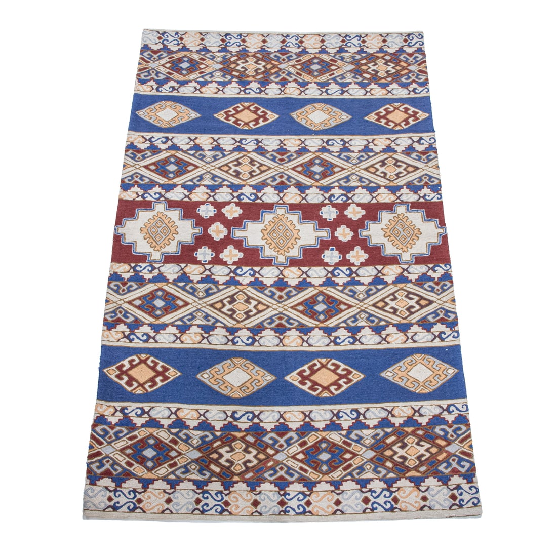 An East Indian chain stitch textile: An East Indian chain stitch textile, 4'7" x 2'8"
