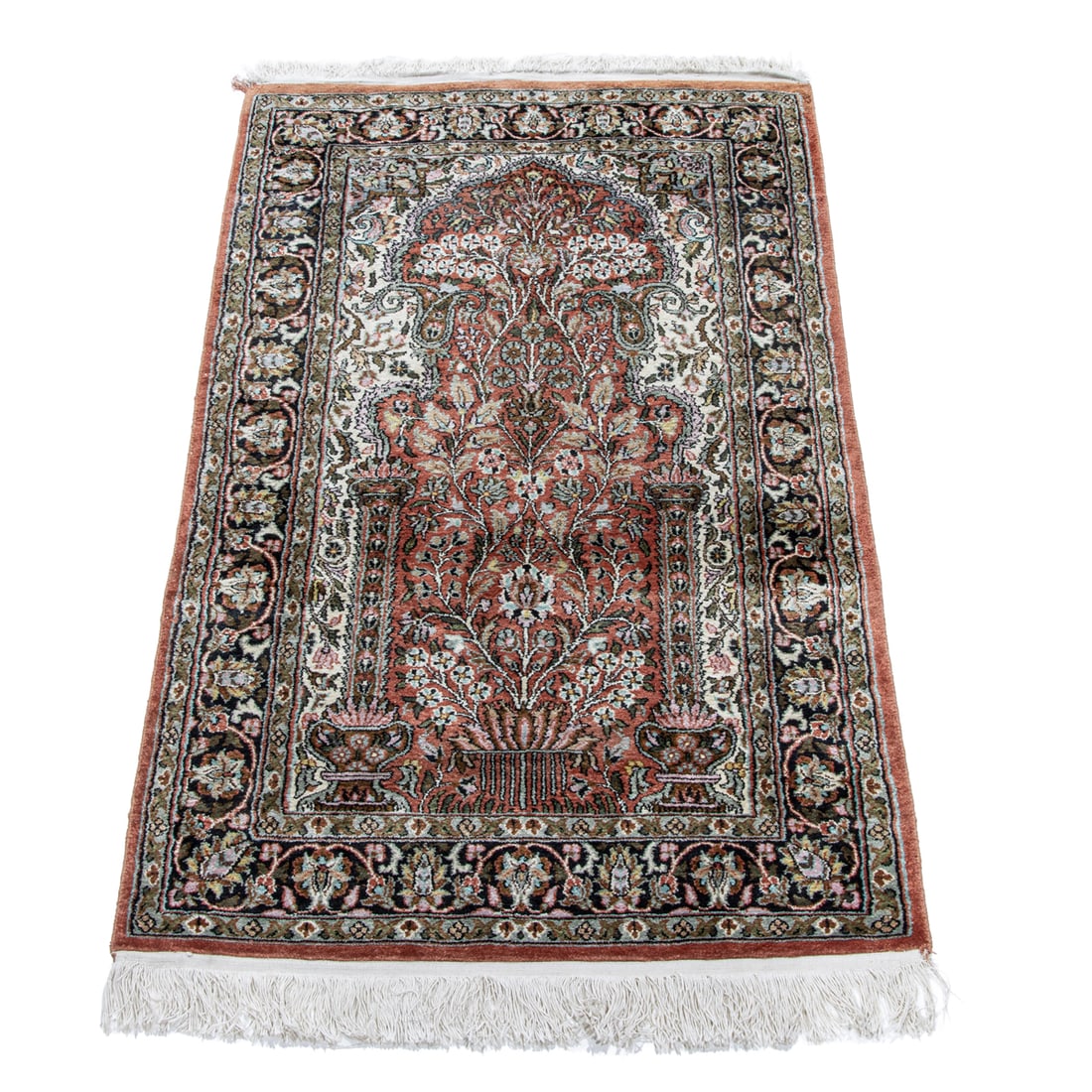 A Sino Persian style carpet: A Sino Persian style carpet, 4'3" x 2'6"