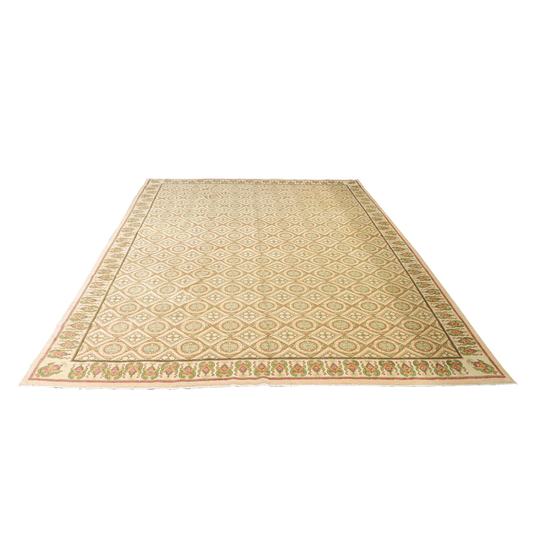 A contemporary Chinese wool carpet: A contemporary Chinese wool carpet, 8'10'' X 11'10'', Provenance: Medallion Rug Gallery, Palo Alto, CA