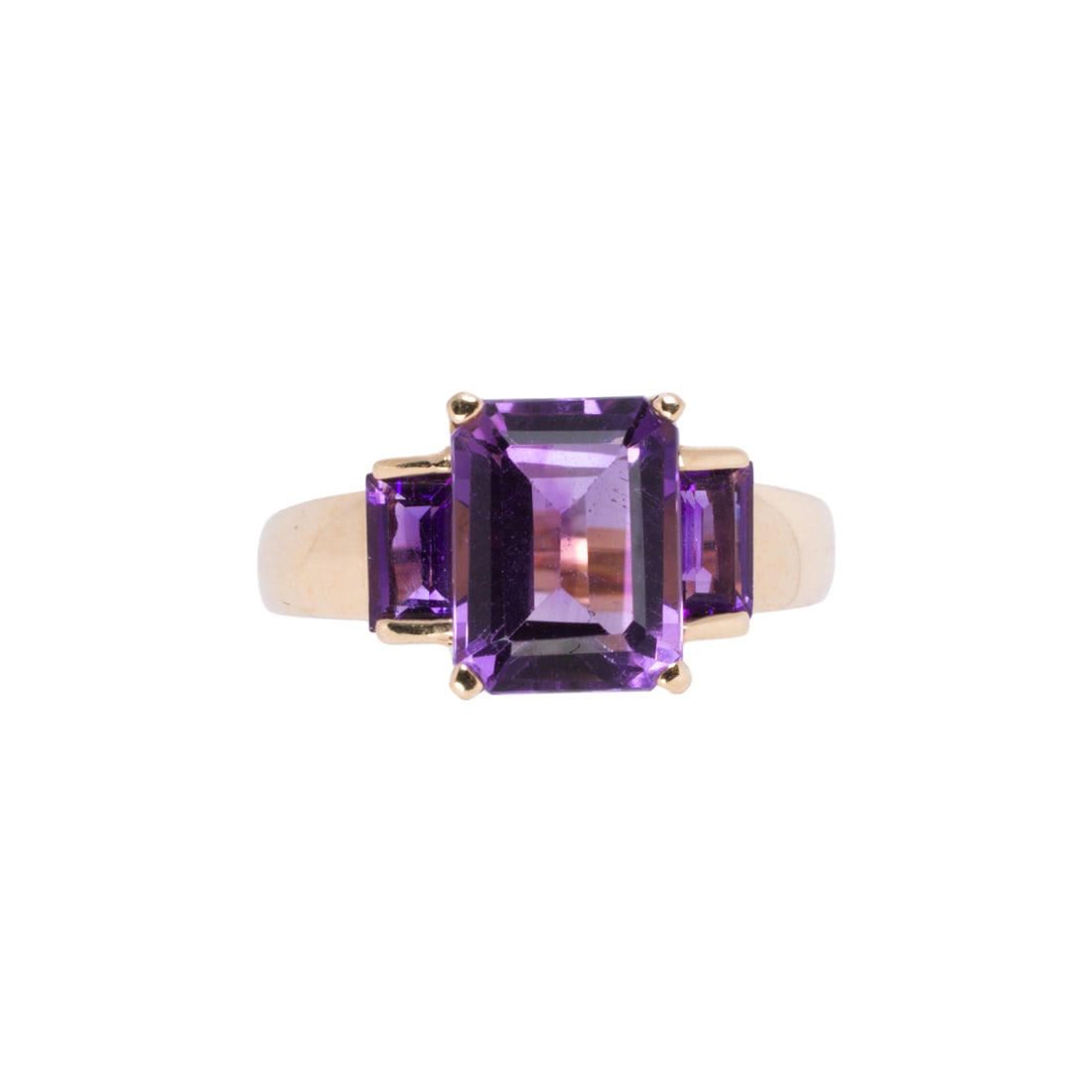 An amethyst and 14k gold ring (1 of 2)