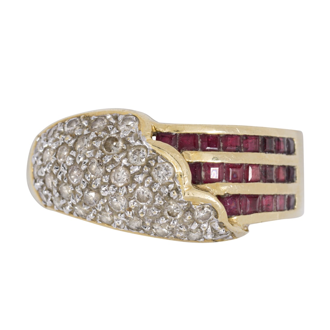 A ruby, diamond, and 14k gold ring (1 of 2)