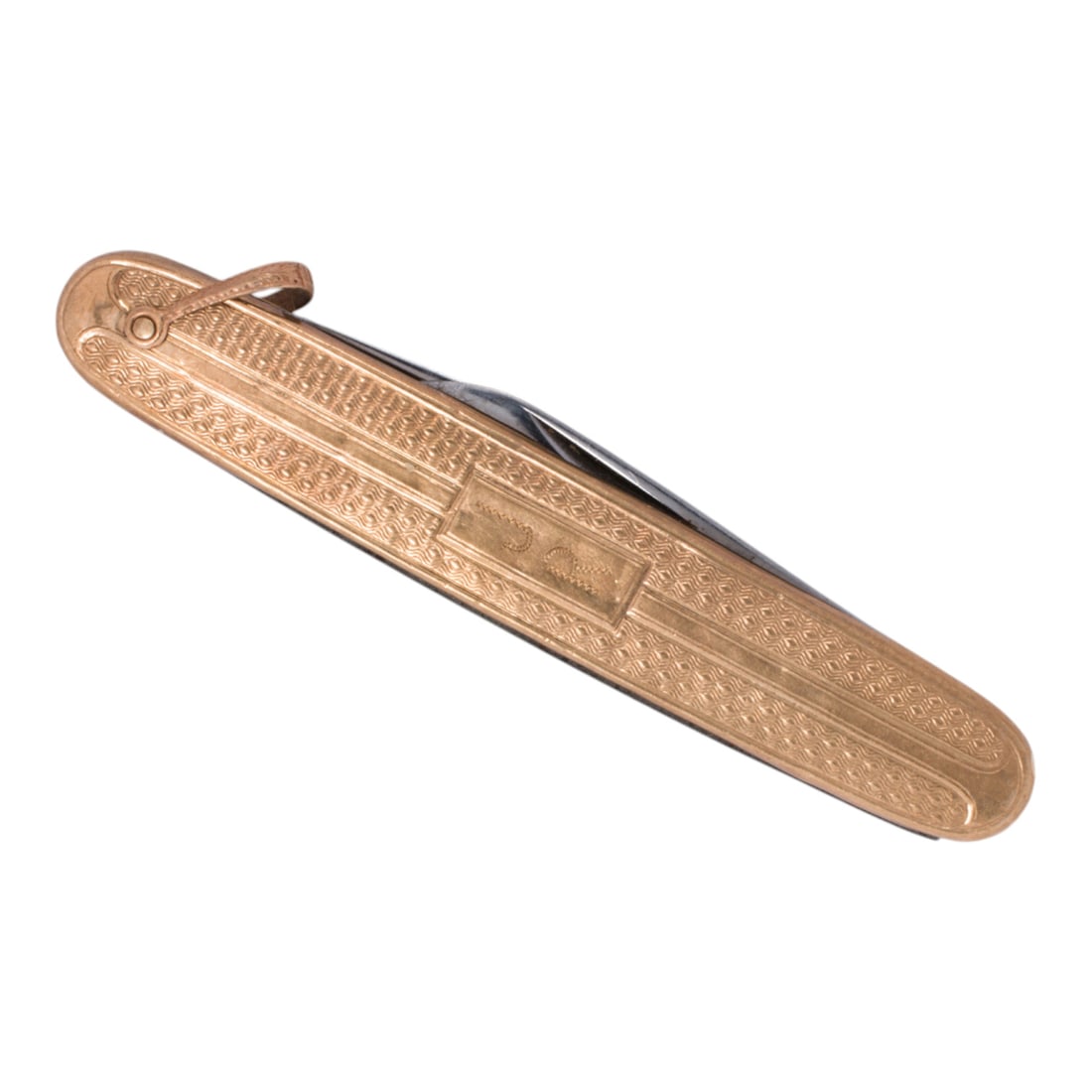 A 10k gold and stainless steel pocketknife (1 of 2)