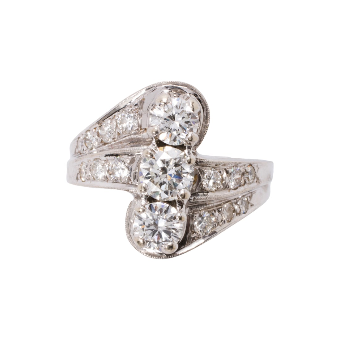 A diamond and 14k white gold ring (1 of 3)